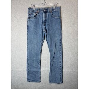 Levi's 517 Jeans Men 32X34 Blue‎ Denim 100% Cotton Pockets Straight Leg Zip Fly
